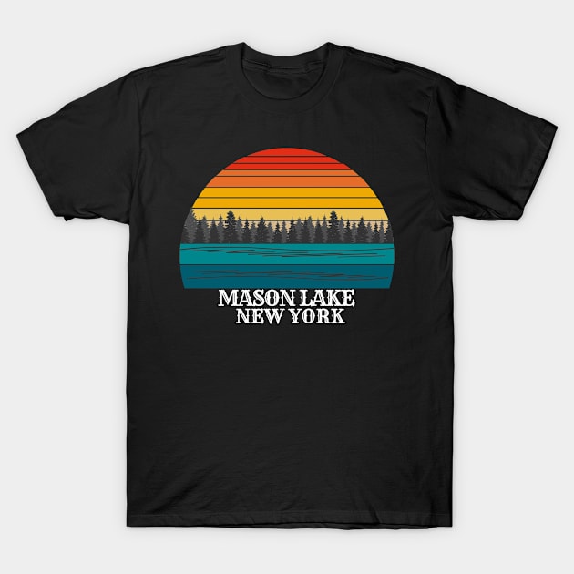 Mason Lake New York T-Shirt by Kerlem